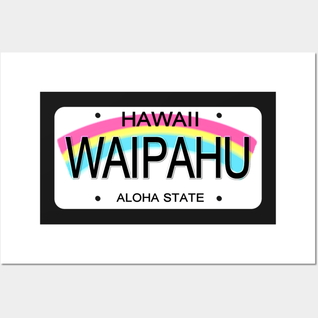 Waipahu Hawaii License Plate Wall Art by Mel's Designs